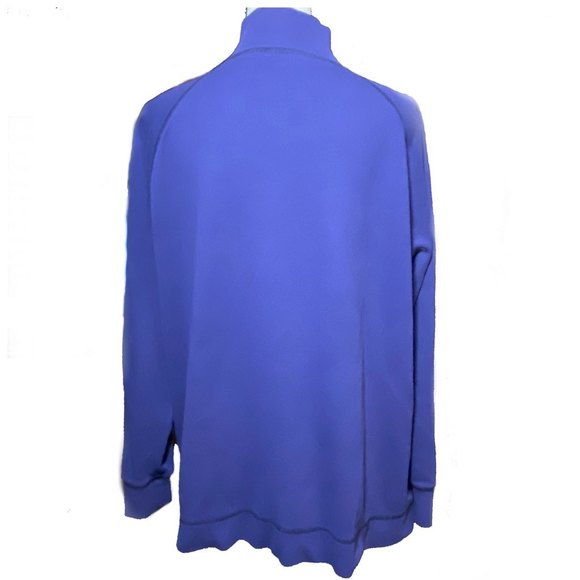 Spa by Chicos 100% Cotton 2 side pockets Jacket Size 3(XL) Blue - Picture 2 of 6